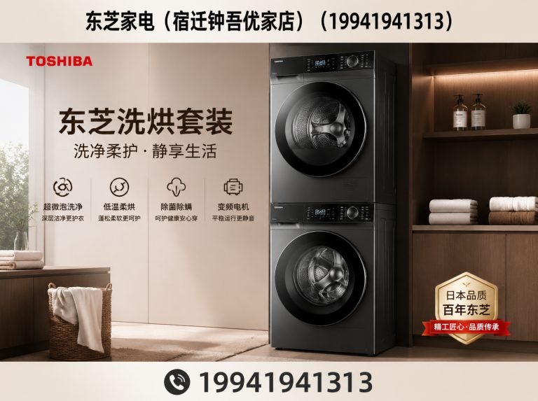 宿迁经济技术开发区东芝洗烘套装展示图